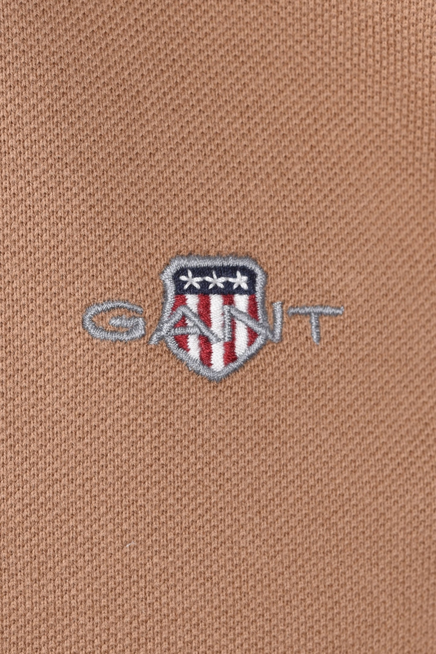Polo piqué Gant Reg Shield SS Kaki chaud