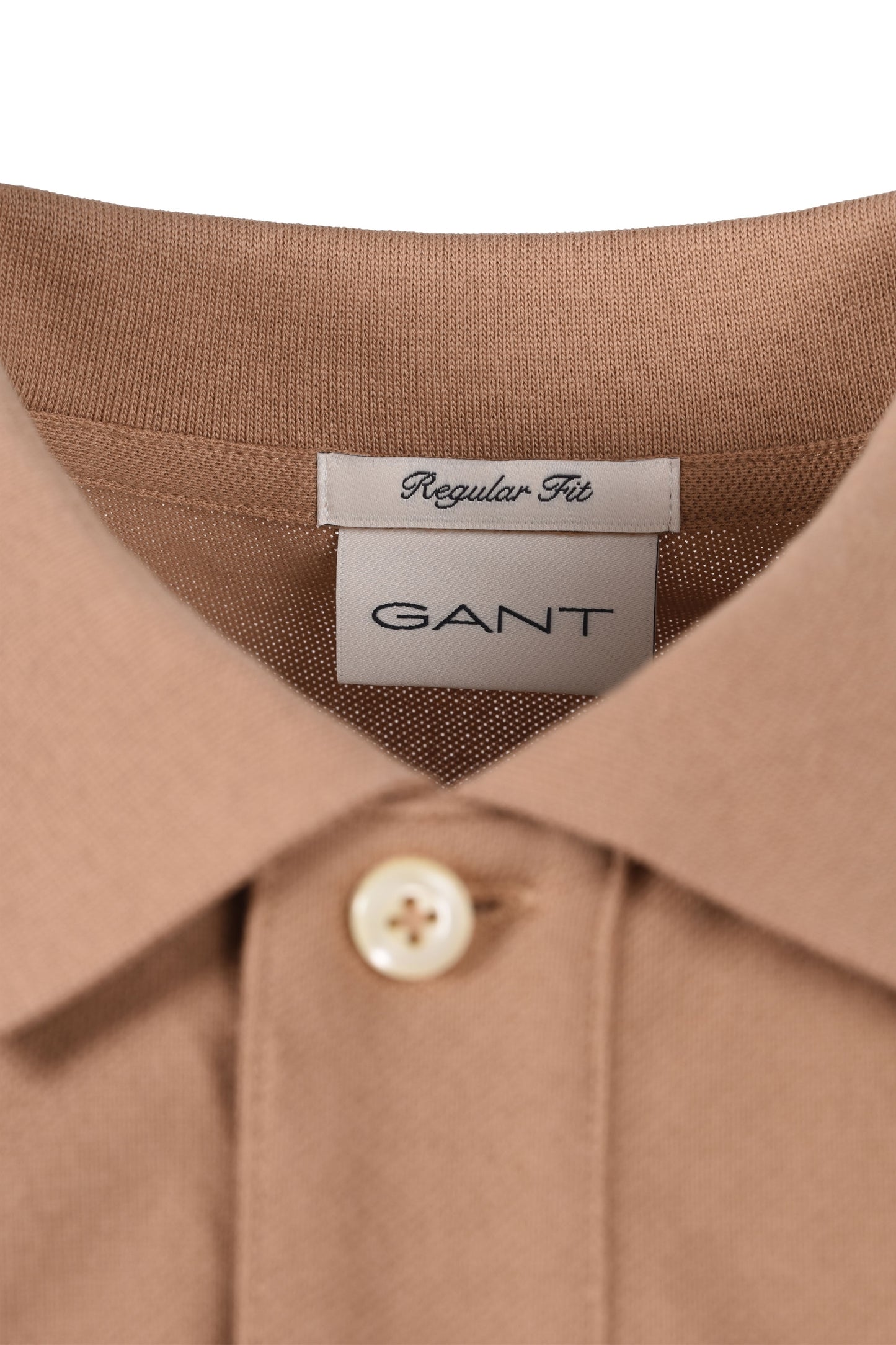 Polo piqué Gant Reg Shield SS Kaki chaud