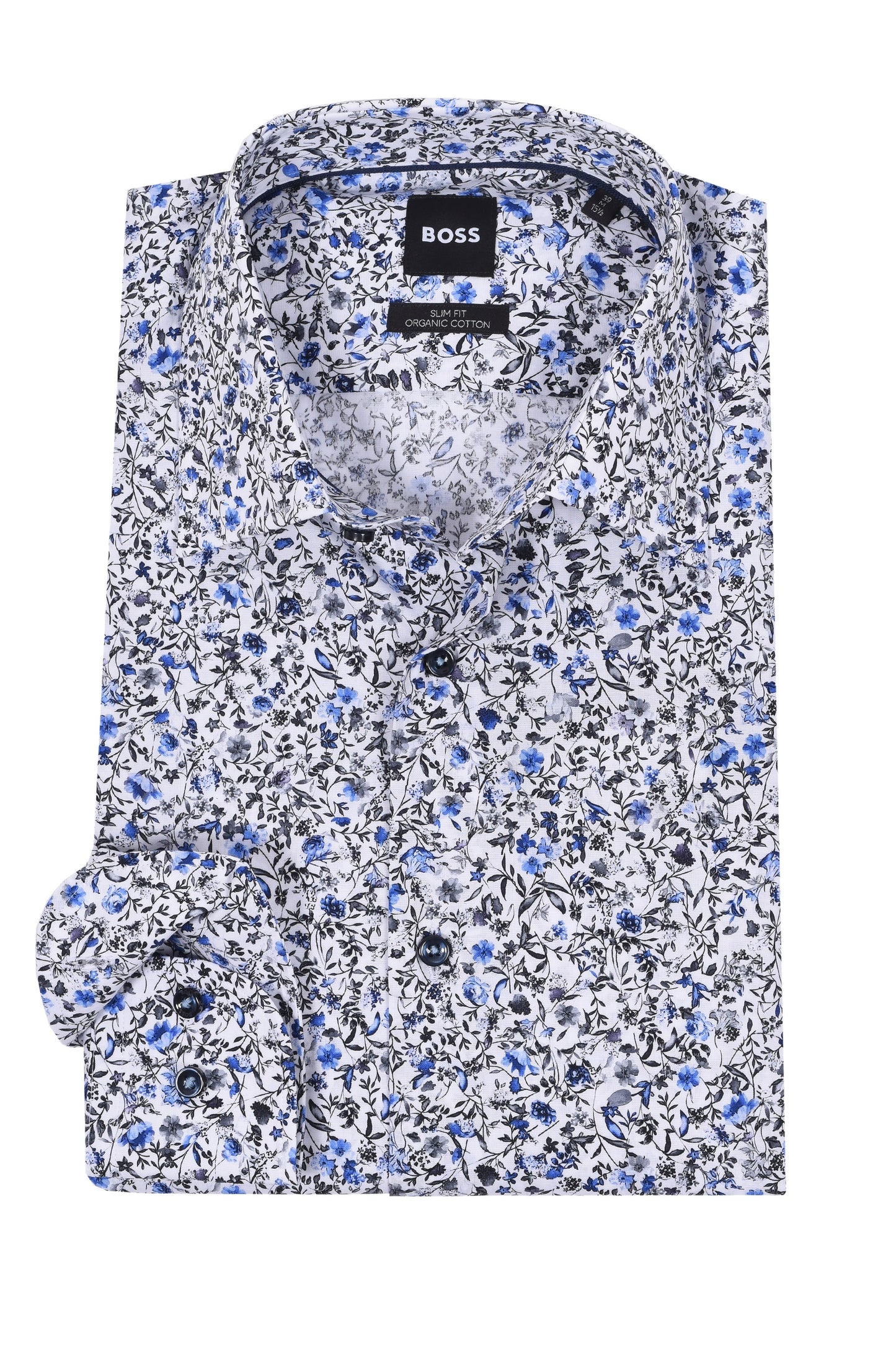 Boss H-hank-kent-c1-214 Camicia azzurra floreale
