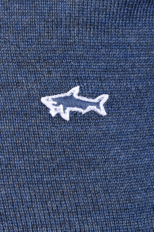 Paul And Shark Half Zip Knitwear Blue