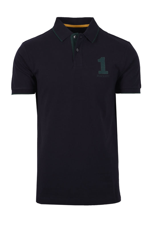 Hackett Heritage Number Polo Midnight Blue