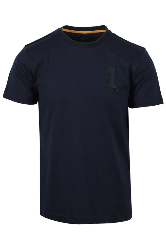 Hackett Heritage Number Tee Midnight Blue