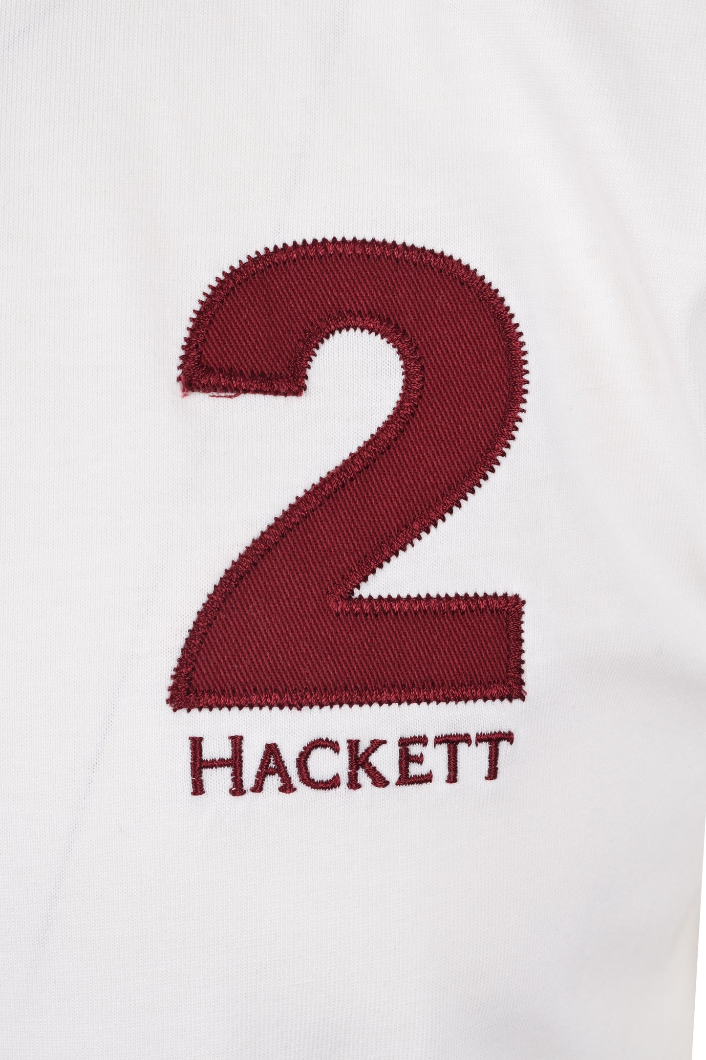 T-shirt Hackett Heritage Number blanc d'hiver