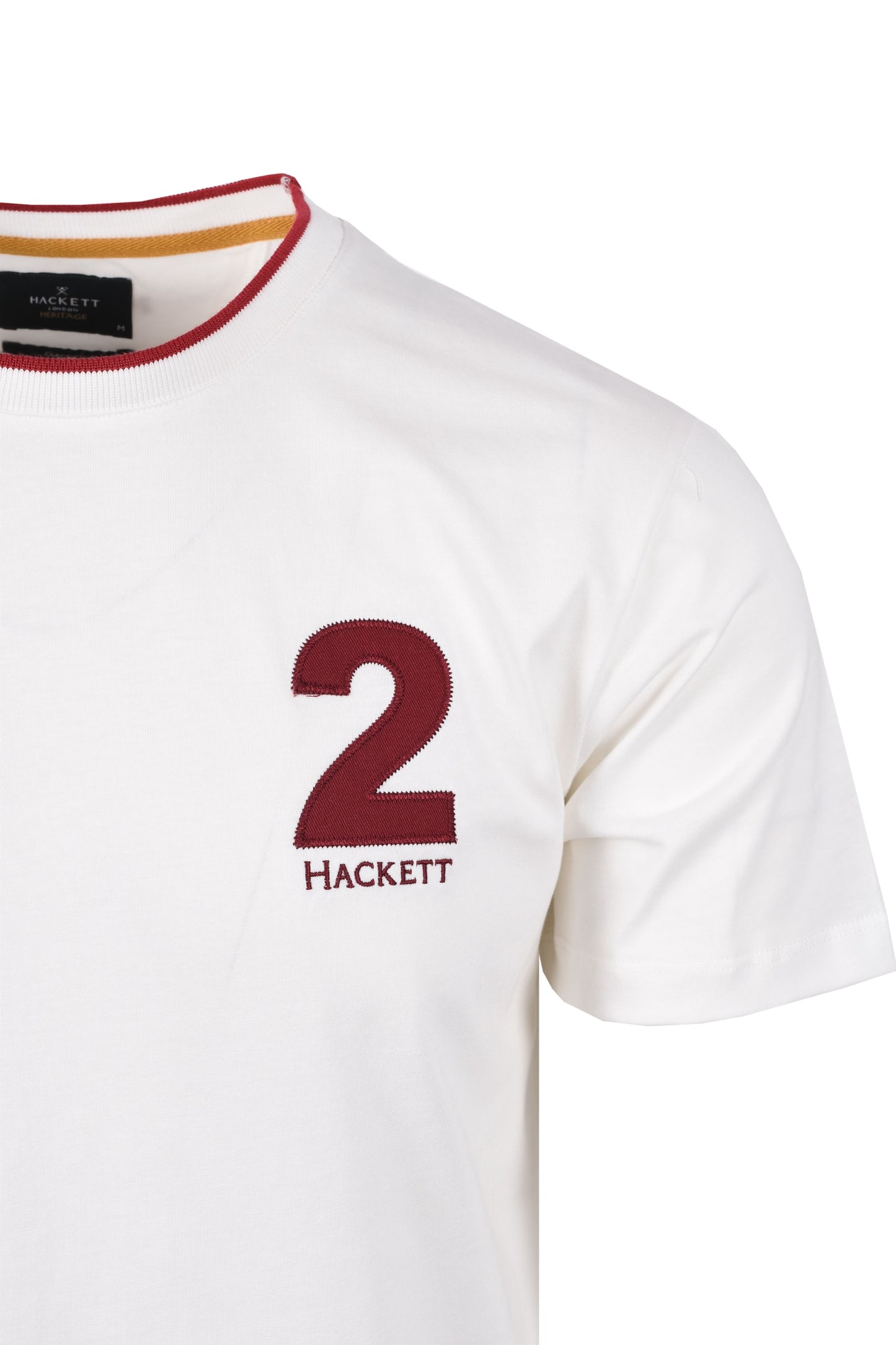 T-shirt Hackett Heritage Number blanc d'hiver