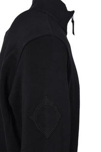 Ma.strum Half Zip Logo Sweat Jet Black Ma.Strum