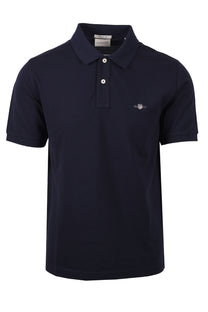 Gant Reg Shield Ss Pique Polo Shirt Evening Blue Gant