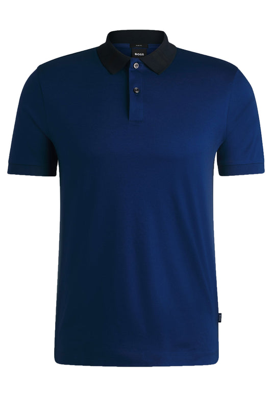 Polo Boss H-Phillipson 117 bleu ouvert