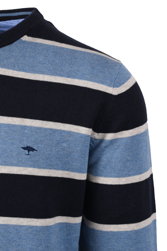 Fynch-hatton Crew Neck Knitwear Cloud Blue