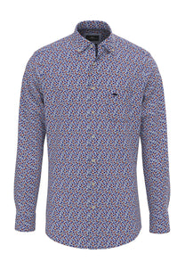 Fynch-hatton Long Sleeved Shirt Navy Floral Fynch-Hatton