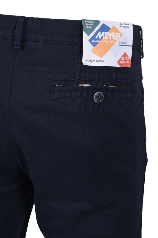 Meyer Chicago Cotton Trouser Navy