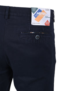 Meyer Chicago Cotton Trouser Navy Meyer