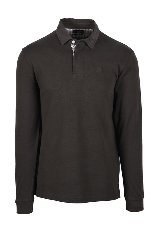 Hackett Woven Trim Rugby Deep Green