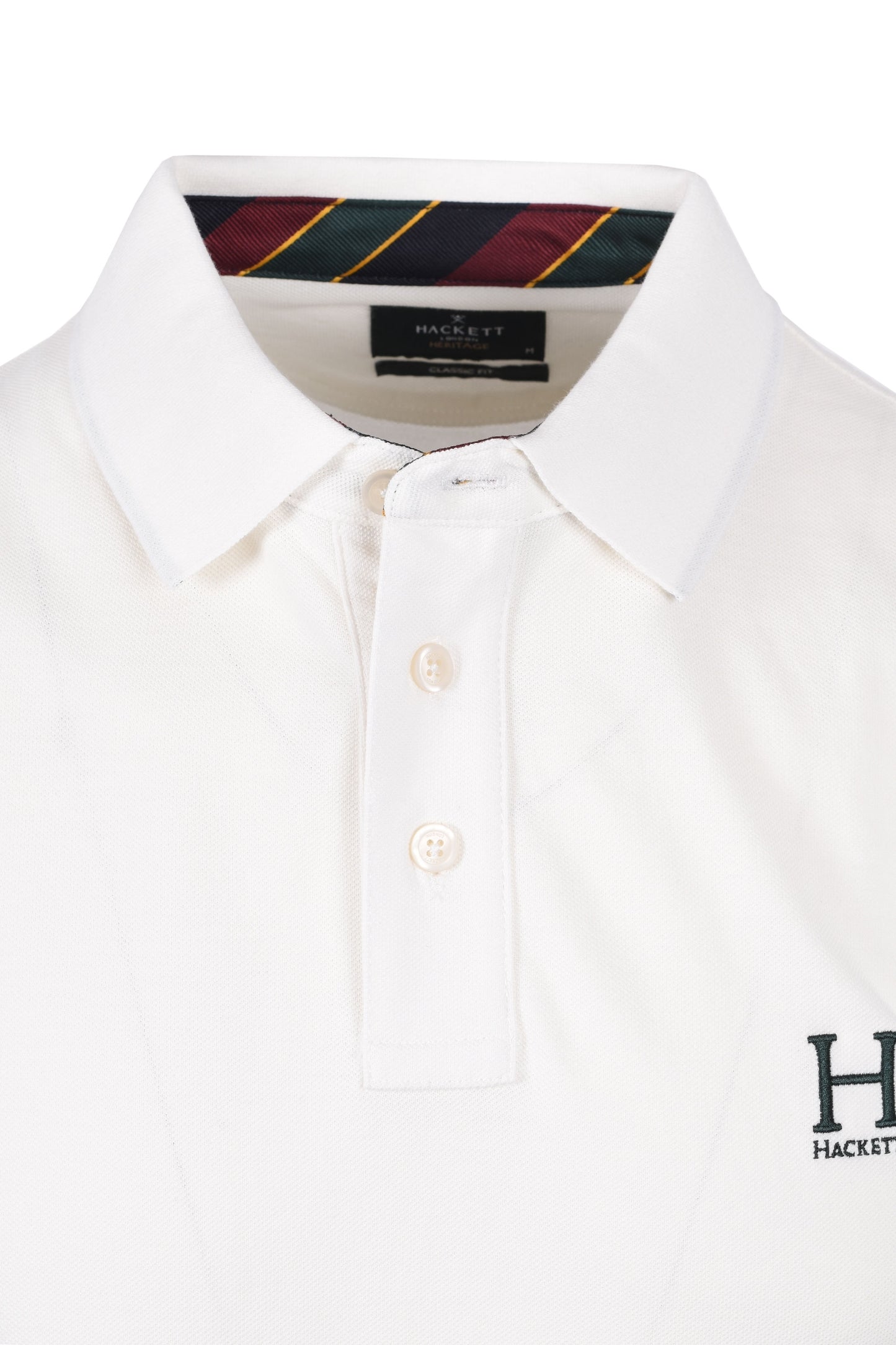 Hackett H Logo Polo Winter White