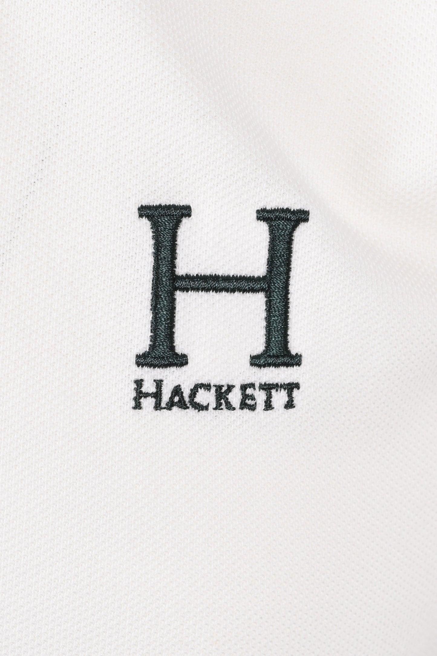 Hackett H Logo Polo Winter White