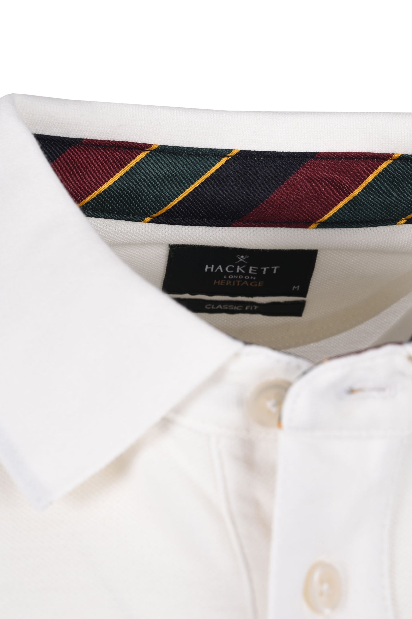 Hackett H Logo Polo Winter White