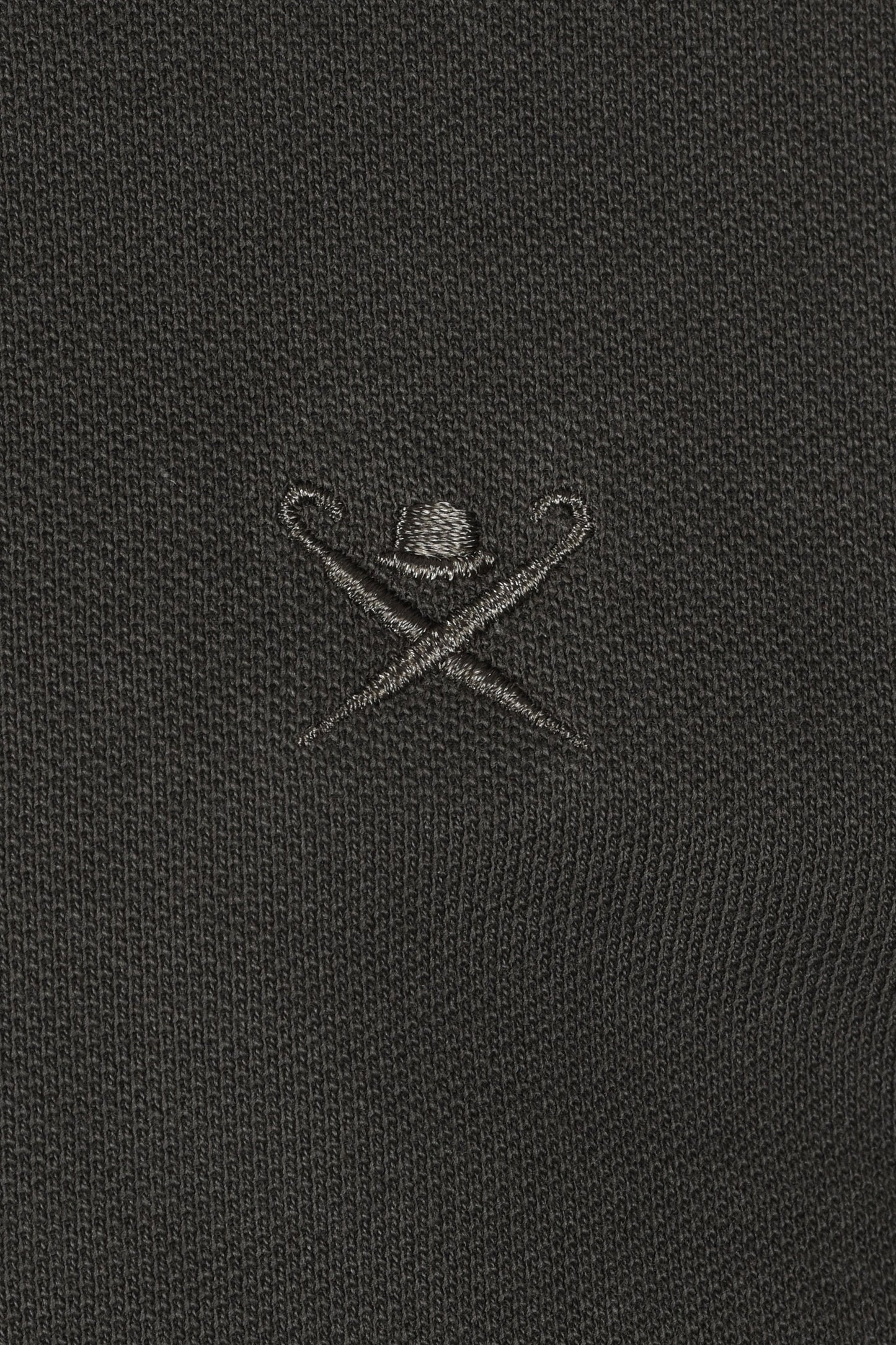 Hackett Logo Long Sleeved Polo Deep Green