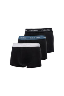 Calvin Klein Low Rise 3 Pack Boxer Trunks Black/Blue/Grey Calvin Klein