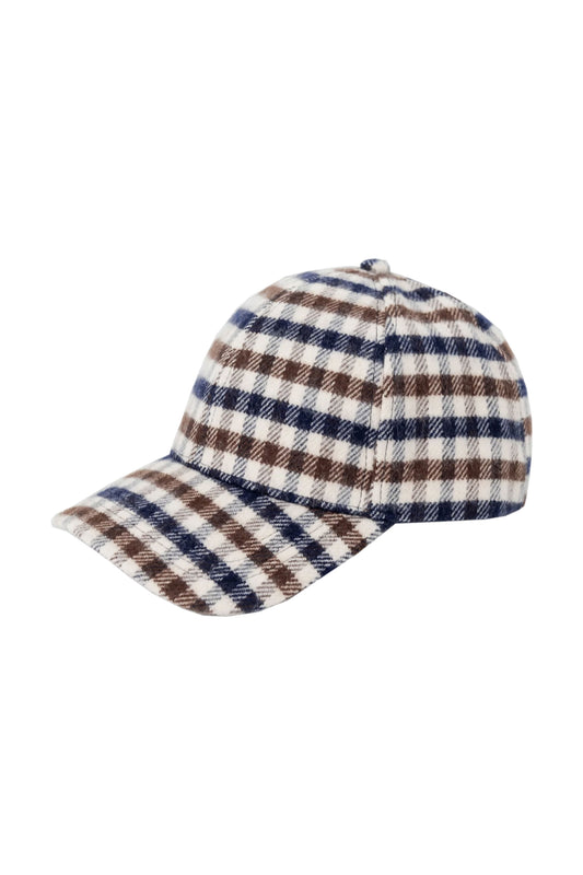Aquascutum Club Check Baseball Cap