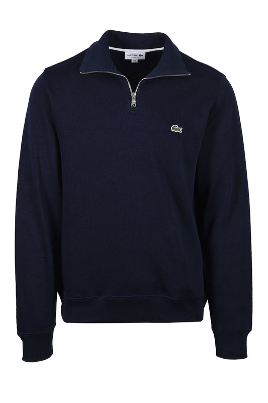 Sweat Lacoste Demi-Zip Bleu Marine