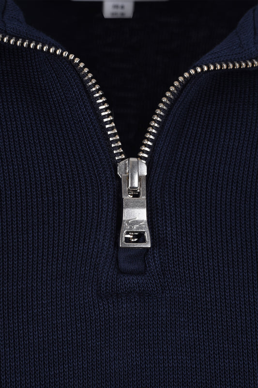 Sweat Lacoste Demi-Zip Bleu Marine