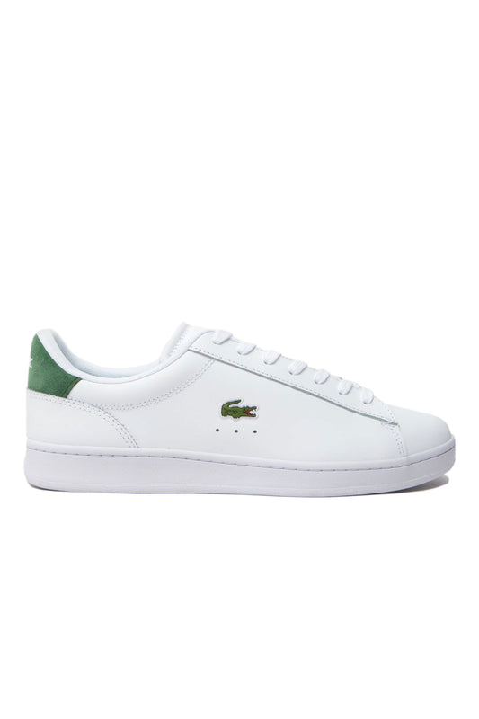 Lacoste Carnaby Set Leather Trainer White/Dark Green