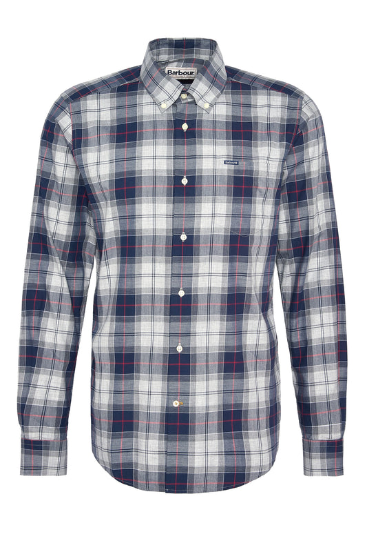 Chemise Barbour Wetheram Bleu Granit