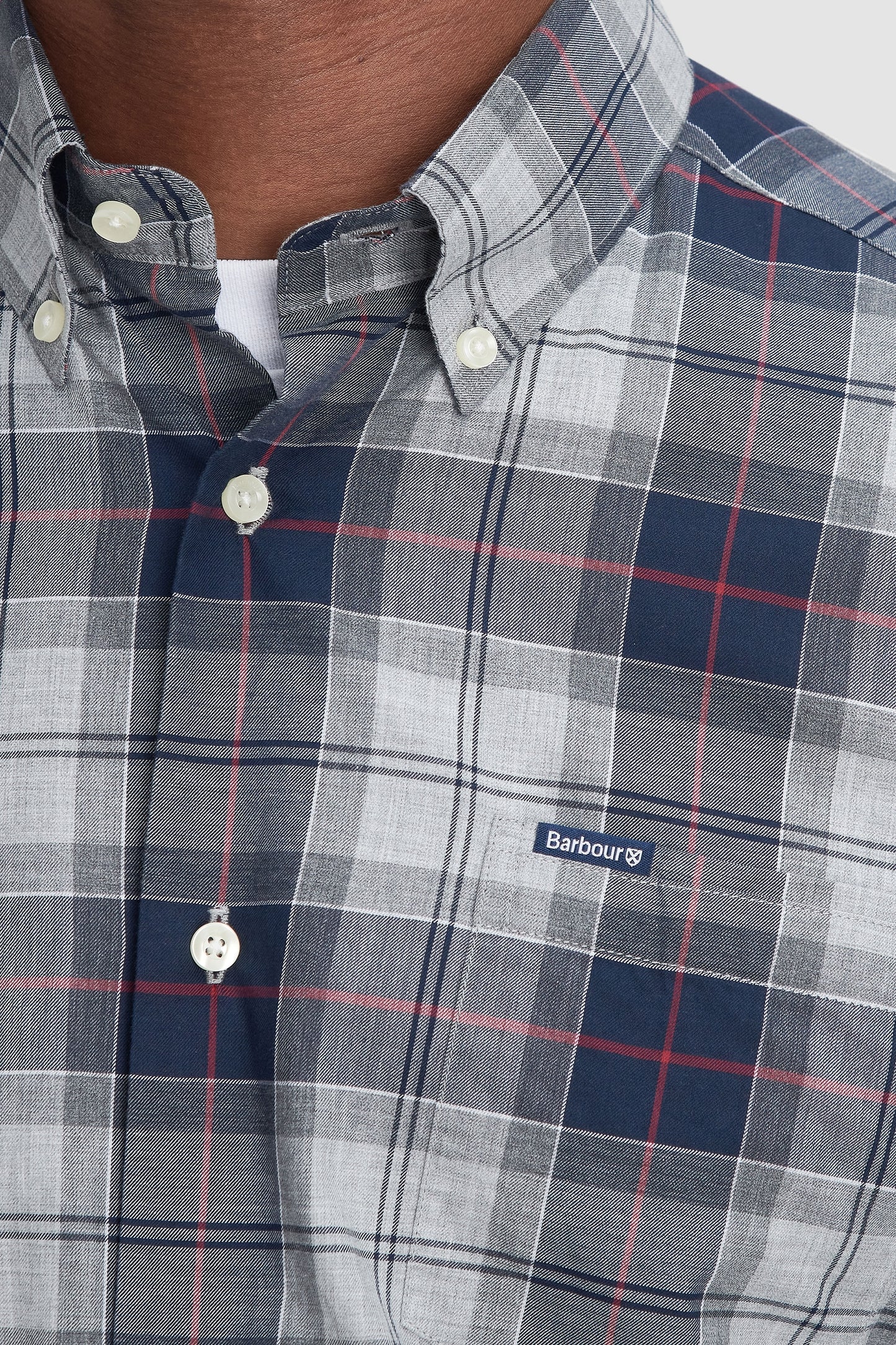 Barbour Wetheram Shirt Blue Granite
