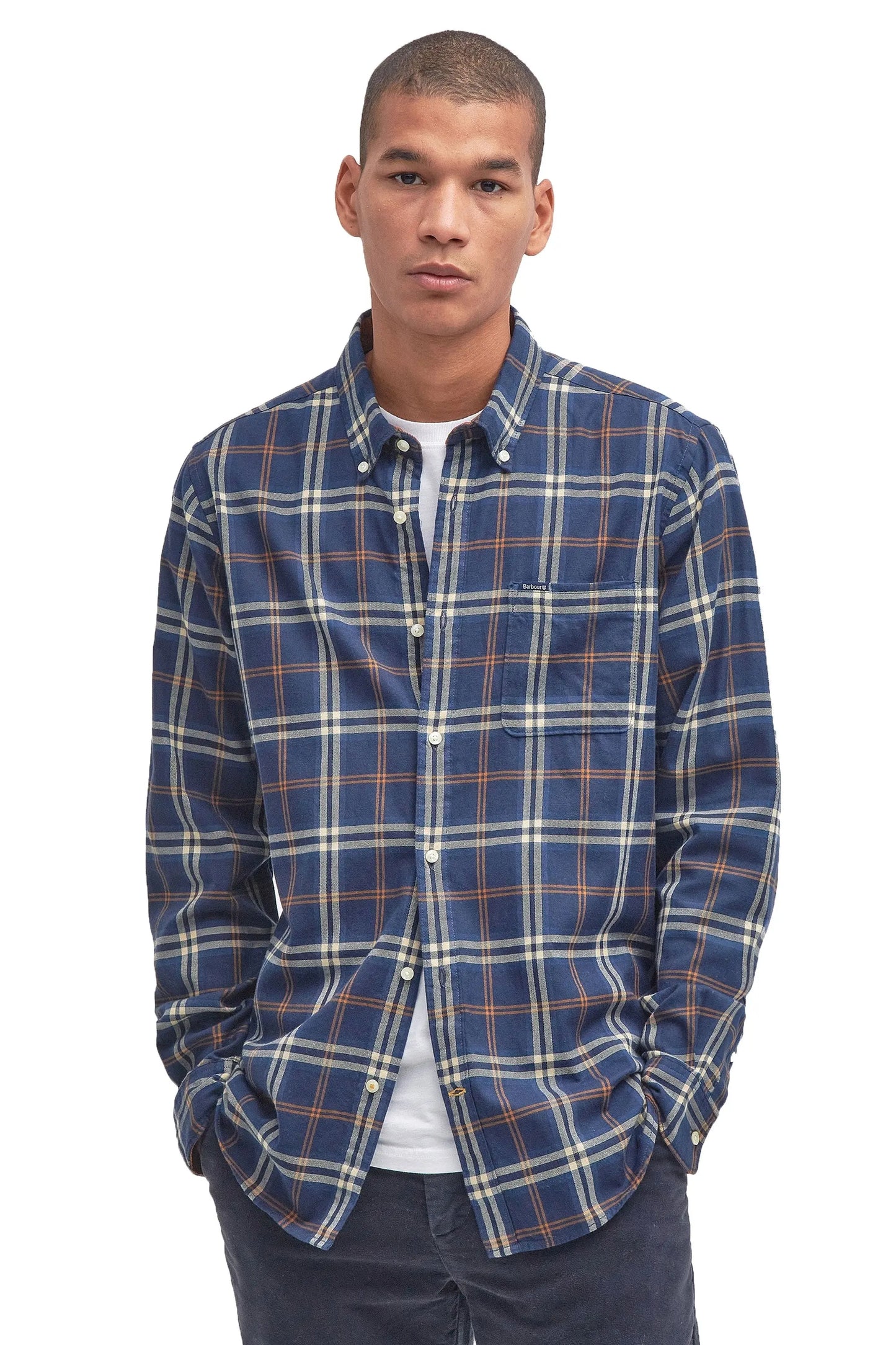 Barbour Crossfell Shirt Blue Barbour