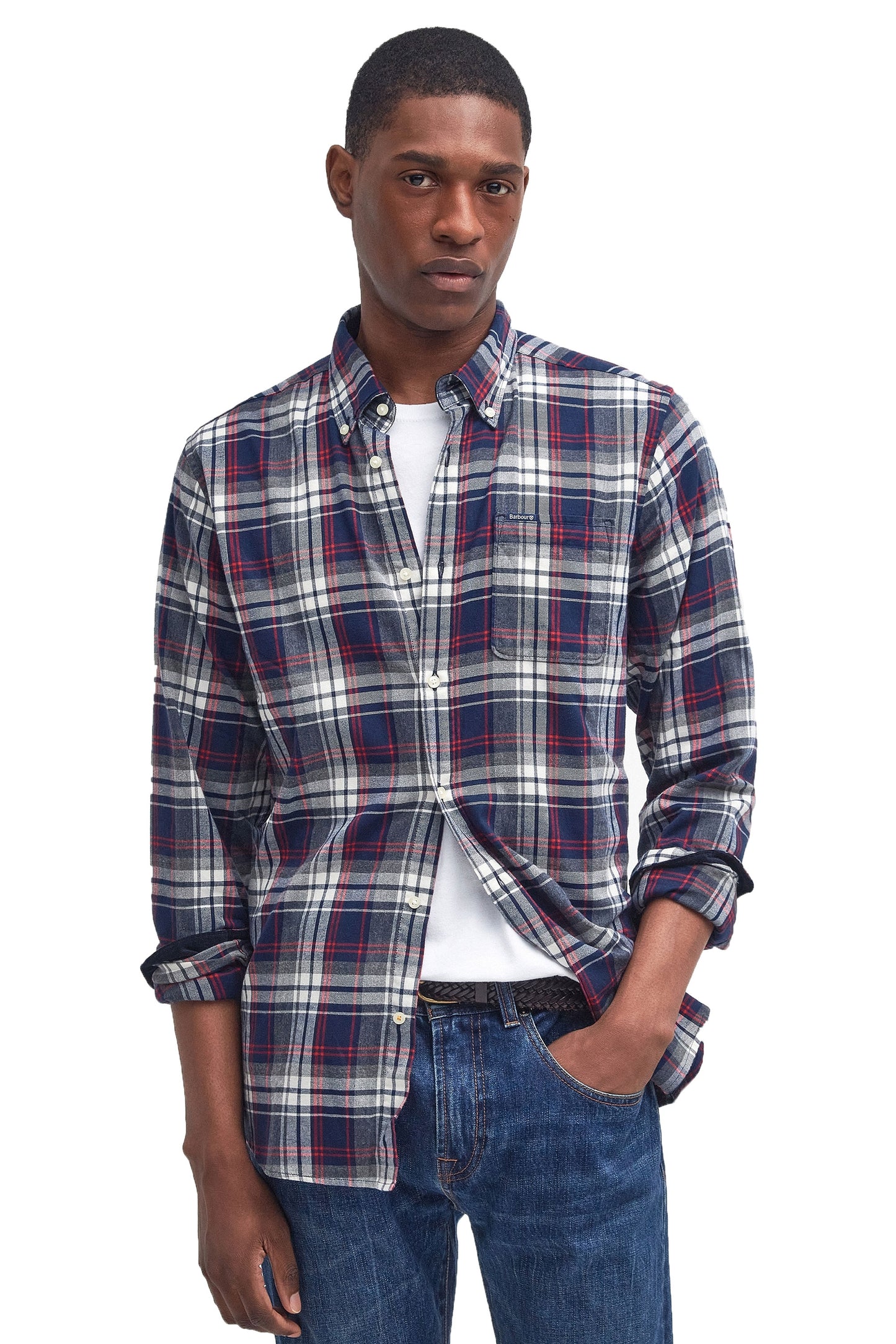 Barbour Crossfell Shirt Navy