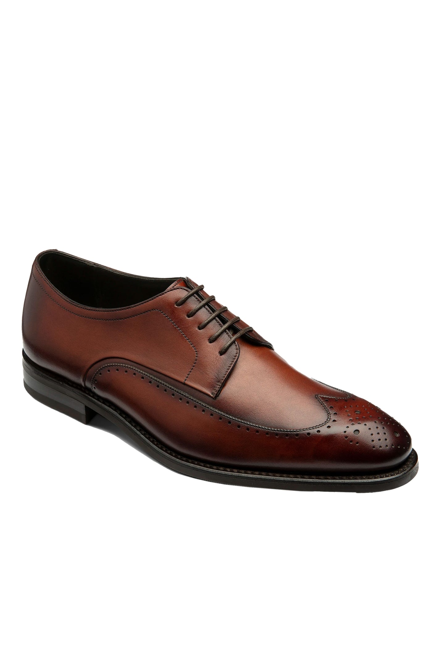 Loake Bale Derby Brogue punzonata Scotch Patina