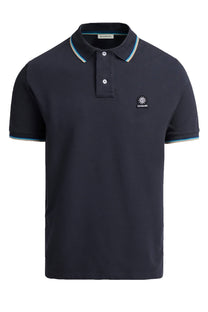 Sandbanks Badged Logo Polo Tipped Anthracite Sandbanks