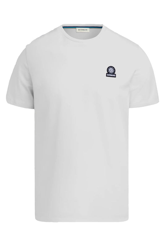 Maglietta con logo distintivo Sandbanks bianca
