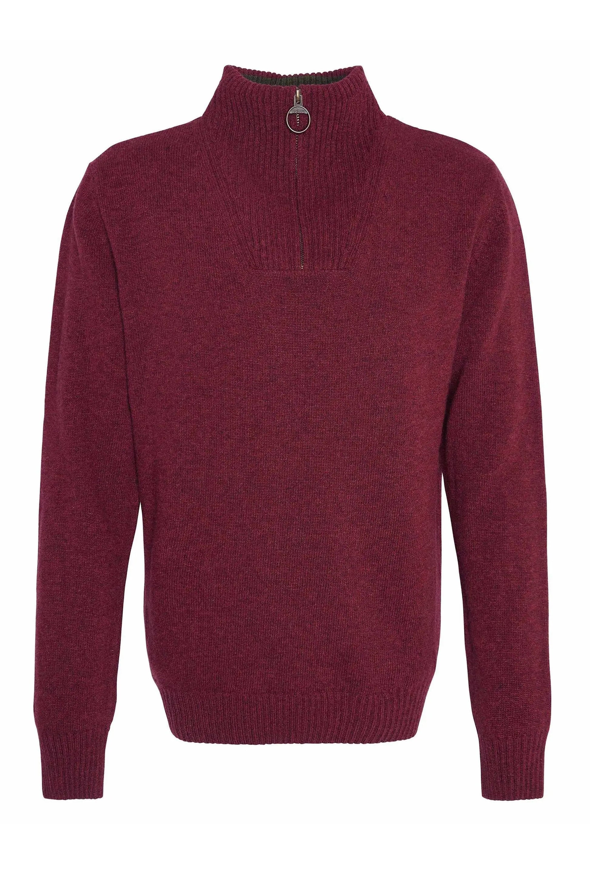 Barbour Nelson Essential Essential Half Zip Knitwear Port Barbour