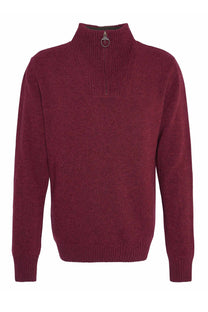 Barbour Nelson Essential Essential Half Zip Knitwear Port Barbour