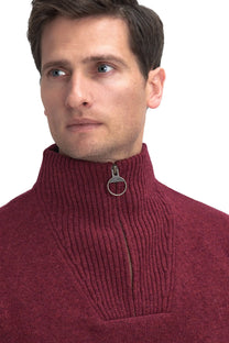 Barbour Nelson Essential Essential Half Zip Knitwear Port Barbour