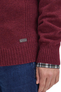 Barbour Nelson Essential Essential Half Zip Knitwear Port Barbour