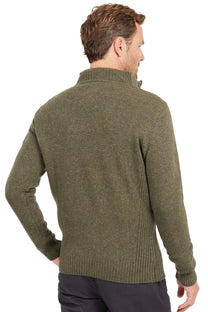 Barbour Nelson Essential Half Zip Knitwear Seaweed Barbour