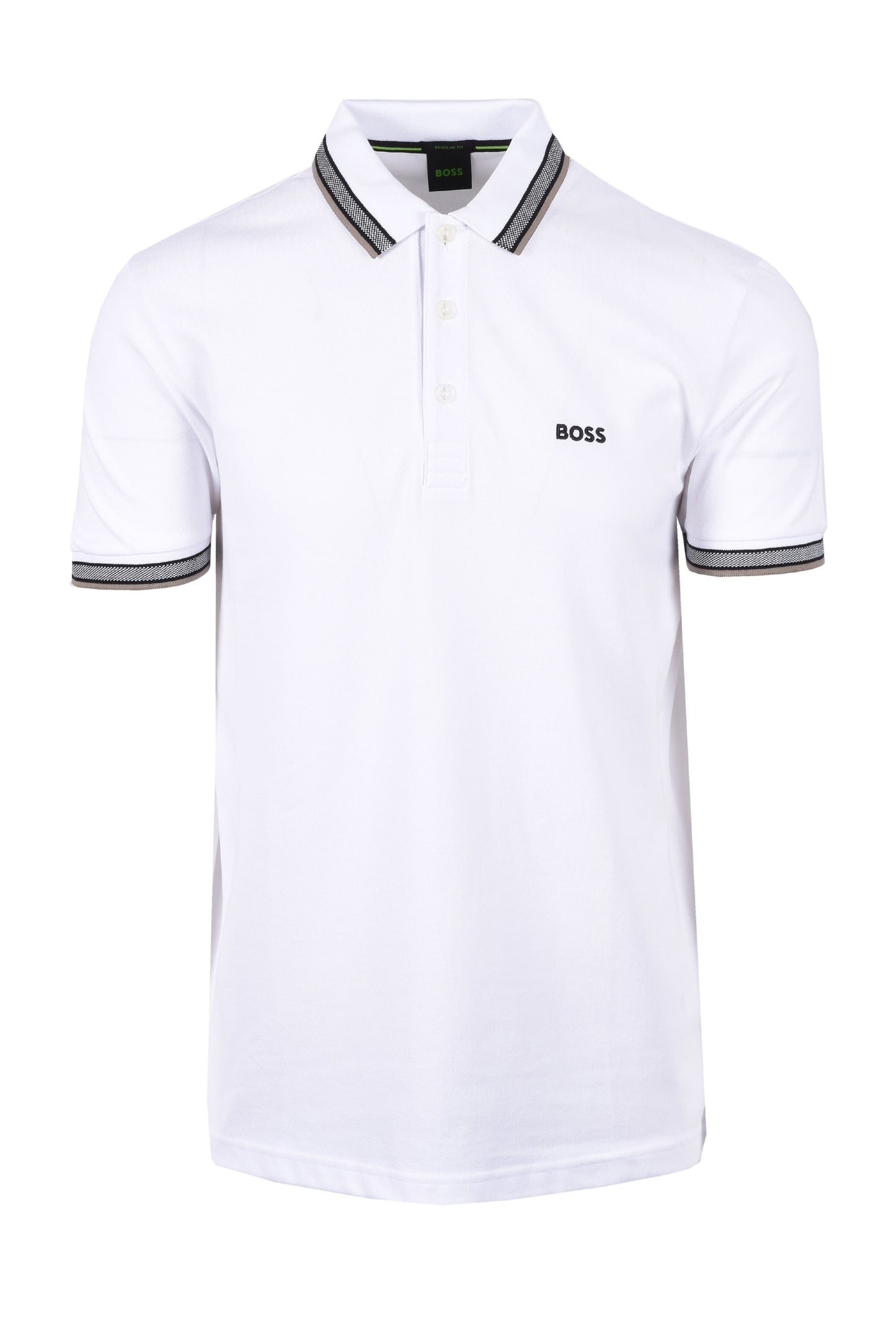 Boss Paddy Polo Shirt Open White