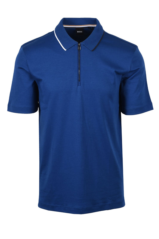 Polo Boss C-paras 30 bleu ouvert