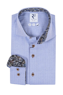 R2 Herringbone Shirt Blue R2