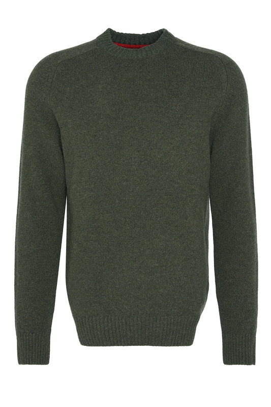 Barbour Grangetown girocollo oliva