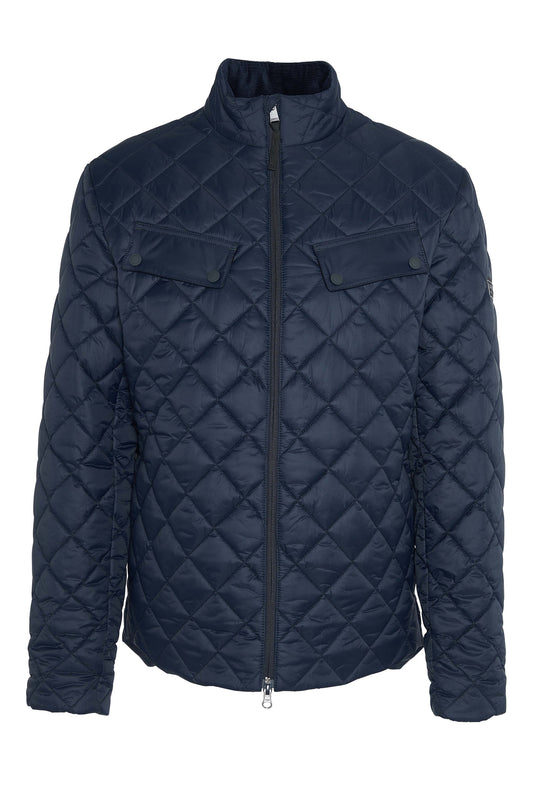 Barbour International Ariel Box Quilt Navy