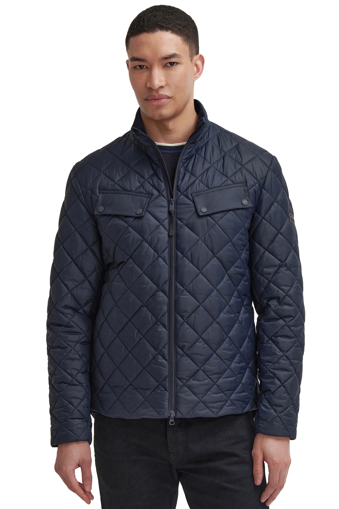Barbour International Ariel Box Quilt Navy
