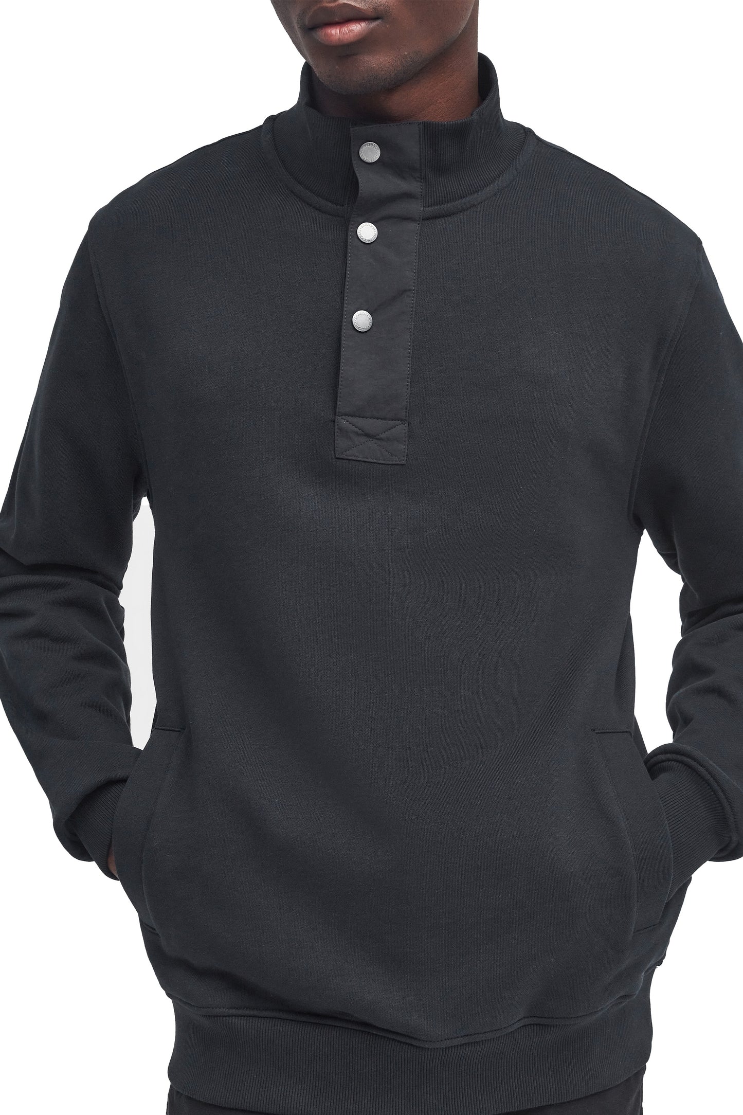 Barbour International Flight Half Zip Black