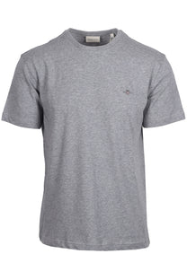 Gant Reg Shield Ss T-shirt Grey Melange Gant