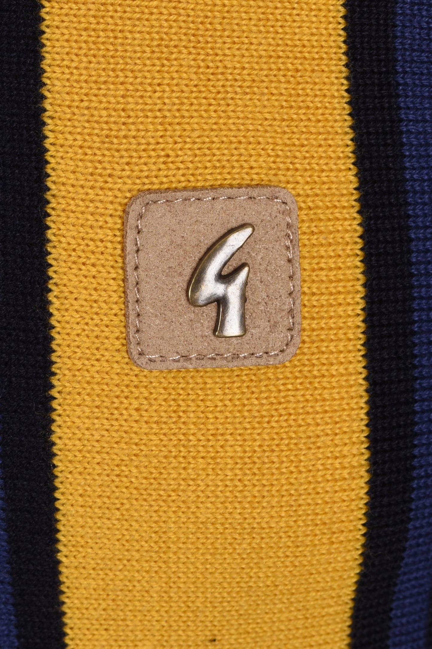 Polo a maniche lunghe in maglia Gabicci Vintage Searle blu navy