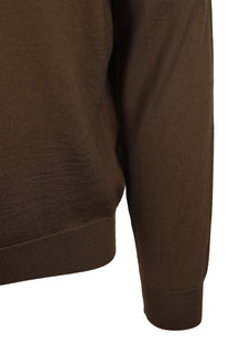 Botto-l Crew Neck Knitwear Open Green Boss Black