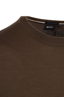 Botto-l Crew Neck Knitwear Open Green Boss Black