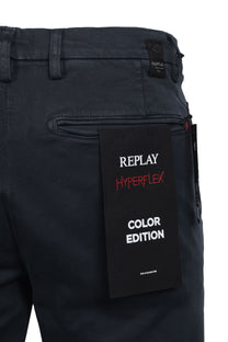 Replay Benni Cotton Trouser Petrol Blue Replay