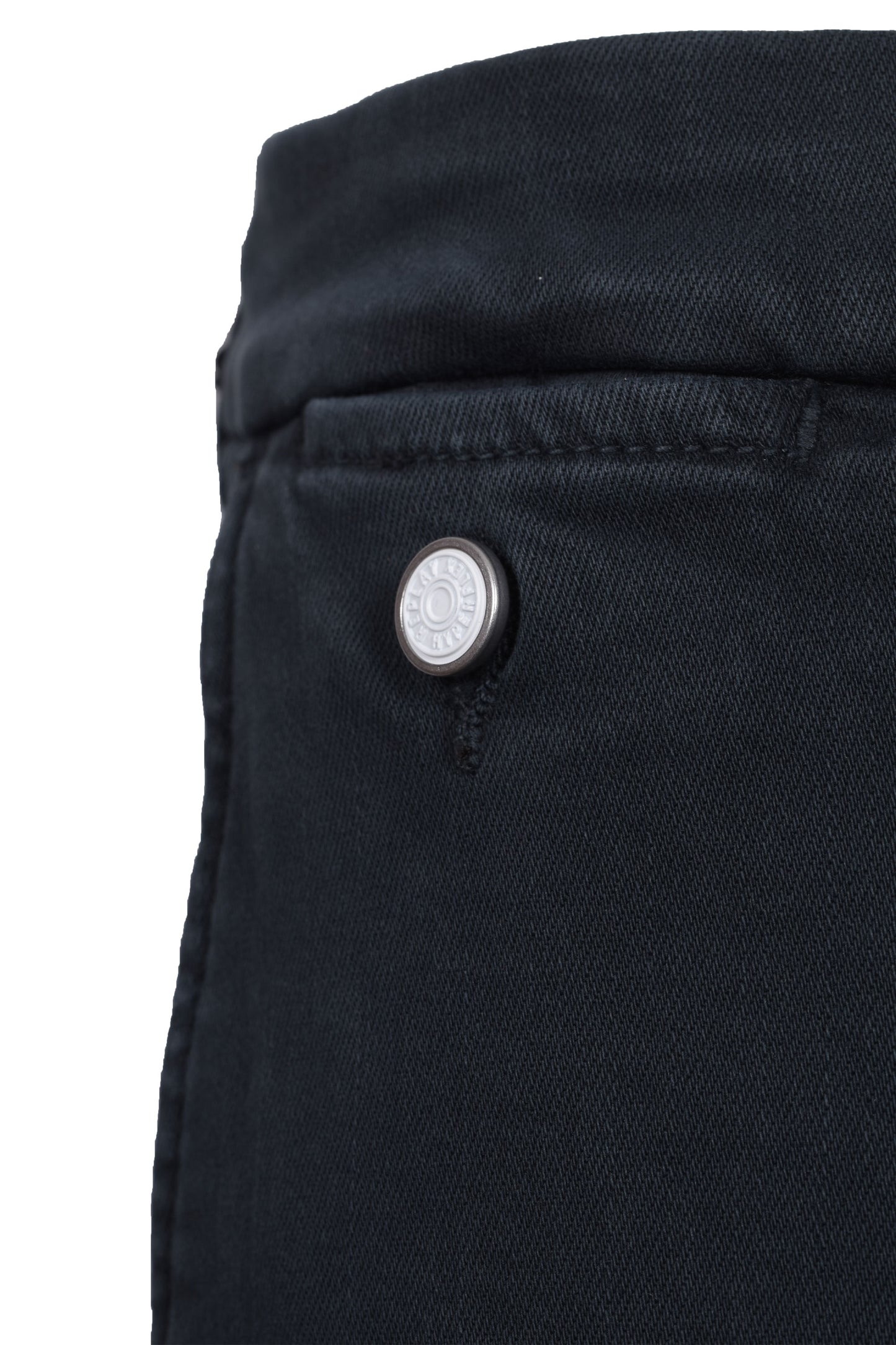 Pantaloni in cotone Benni Replay blu petrolio